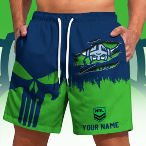Auspiritmerch Canberra Raiders Short Pants Custom Name Gifts For Fan