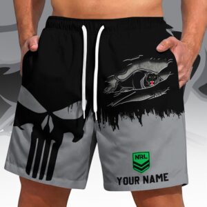 Auspiritmerch Penrith Panthers Short Pants Custom Name Gifts For Fan
