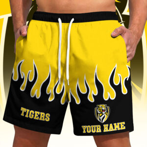 Auspiritmerch Richmond Tigers Short Pants Custom Name Gifts For Fan