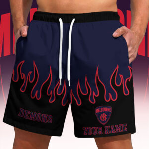 Auspiritmerch Melbourne Demons Short Pants Custom Name Gifts For Fan