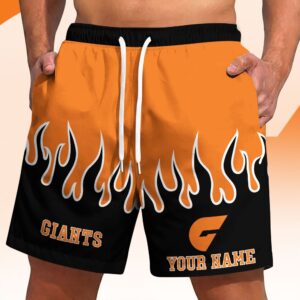 Auspiritmerch GWS Giants Short Pants Custom Name Gifts For Fan