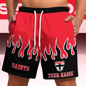 Auspiritmerch St Kilda Saints Short Pants Custom Name Gifts For Fan