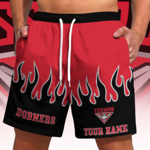 Auspiritmerch Essendon Short Pants Custom Name Gifts For Fan