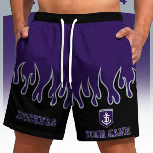 Auspiritmerch Fremantle Dockers Short Pants Custom Name Gifts For Fan