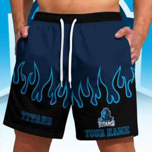 Auspiritmerch Gold Coast Titans Short Pants Custom Name Gifts For Fan