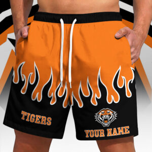Auspiritmerch Wests Tigers Short Pants Custom Name Gifts For Fan