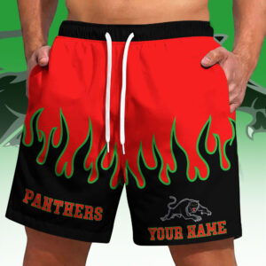 Auspiritmerch Penrith Panthers Short Pants Custom Name Gifts For Fan