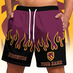 Auspiritmerch Brisbane Broncos Short Pants Custom Name Gifts For Fan