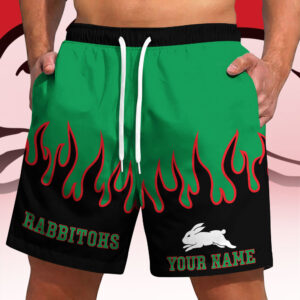 Auspiritmerch South Sydney Rabbitohs Short Pants Custom Name Gifts For Fan