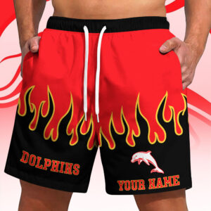 Auspiritmerch Redcliffe Dolphins Short Pants Custom Name Gifts For Fan