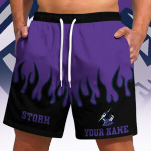 Auspiritmerch Melbourne Storm Short Pants Custom Name Gifts For Fan