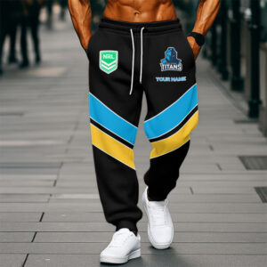 Auspiritmerch Gold Coast Titans Custom Any Name Sweatpants Gifts For Fan