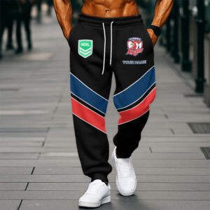 Auspiritmerch Sydney Roosters Custom Any Name Sweatpants Gifts For Fan