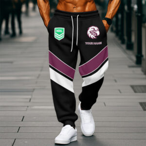 Auspiritmerch Manly Warringah Sea Eagles Custom Any Name Sweatpants Gifts For Fan