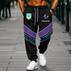 Auspiritmerch Melbourne Storm Custom Any Name Sweatpants Gifts For Fan