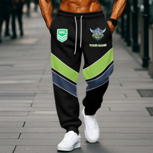 Auspiritmerch Canberra Raiders Custom Any Name Sweatpants Gifts For Fan