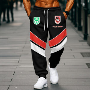 Auspiritmerch St. George Illawarra Dragons Custom Any Name Sweatpants Gifts For Fan