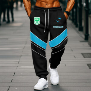 Auspiritmerch Cronulla-Sutherland Sharks Custom Any Name Sweatpants Gifts For Fan