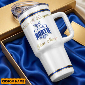 Auspiritmerch North Melbourne Custom Stanley Cup 40 oz 30 oz Tumbler With Handle