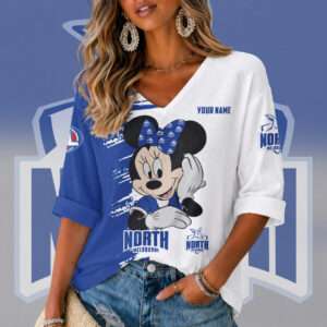 Auspiritmerch North Melbourne Women's V-neck Long Shirt Custom Name Gift For Fan