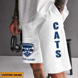 Auspiritmerch Geelong Cats Short Pants Custom Name Gifts For Fan