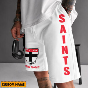 Auspiritmerch St Kilda Saints Short Pants Custom Name Gifts For Fan