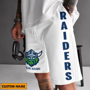 Auspiritmerch Canberra Raiders Short Pants Custom Name Gifts For Fan