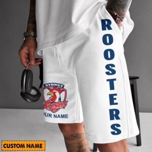 Auspiritmerch Sydney Roosters Short Pants Custom Name Gifts For Fan
