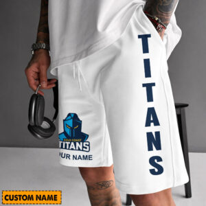 Auspiritmerch Gold Coast Titans Short Pants Custom Name Gifts For Fan