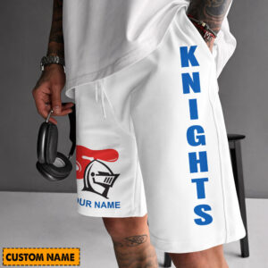 Auspiritmerch Newcastle Knights Short Pants Custom Name Gifts For Fan