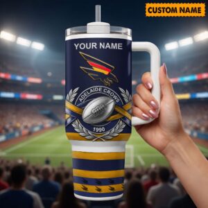 Auspiritmerch Adelaide Crows Custom Stanley Cup 40 oz 30 oz Tumbler With Handle