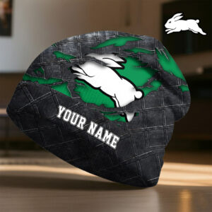 Auspiritmerch South Sydney Rabbitohs Beanie Hat Custom Name Gift For Fans