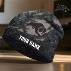 Auspiritmerch Penrith Panthers Beanie Hat Custom Name Gift For Fans
