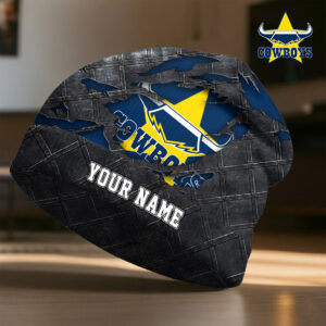 Auspiritmerch North Queensland Cowboys Beanie Hat Custom Name Gift For Fans