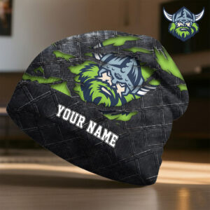 Auspiritmerch Canberra Raiders Beanie Hat Custom Name Gift For Fans