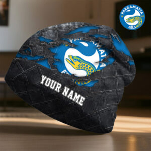 Auspiritmerch Parramatta Eels Beanie Hat Custom Name Gift For Fans