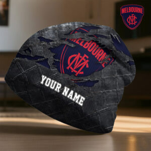 Auspiritmerch Melbourne Demons Beanie Hat Custom Name Gift For Fans