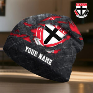 Auspiritmerch St Kilda Saints Beanie Hat Custom Name Gift For Fans