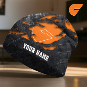 Auspiritmerch GWS Giants Beanie Hat Custom Name Gift For Fans