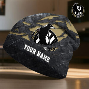 Auspiritmerch Collingwood Magpies Beanie Hat Custom Name Gift For Fans