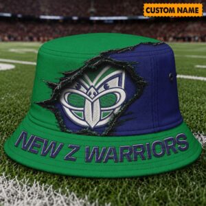 Auspiritmerch New Zealand Warriors Bucket Hat Custom Name Vintage Daily Casual Fashion