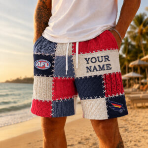 Auspiritmerch Adelaide Crows Short Pants Custom Name Gifts For Fan