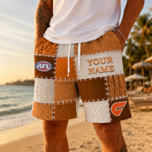 Auspiritmerch GWS Giants Short Pants Custom Name Gifts For Fan