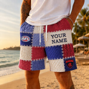 Auspiritmerch Melbourne Demons Short Pants Custom Name Gifts For Fan