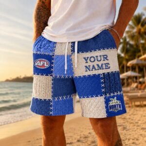 Auspiritmerch North Melbourne Short Pants Custom Name Gifts For Fan