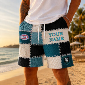 Auspiritmerch Port Adelaide Short Pants Custom Name Gifts For Fan