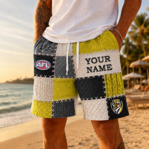 Auspiritmerch Richmond Tigers Short Pants Custom Name Gifts For Fan