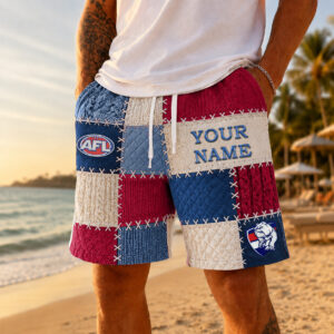 Auspiritmerch Western Bulldogs Short Pants Custom Name Gifts For Fan
