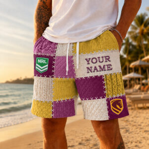Auspiritmerch Brisbane Broncos Short Pants Custom Name Gifts For Fan