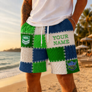 Auspiritmerch Canberra Raiders Short Pants Custom Name Gifts For Fan